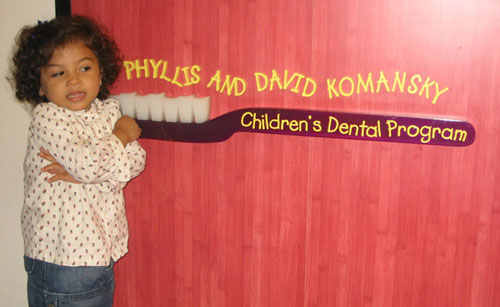 Isabela a the children's dental program: