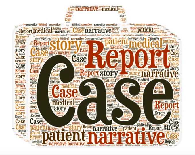 Words making up a briefcase that says Report Case in front